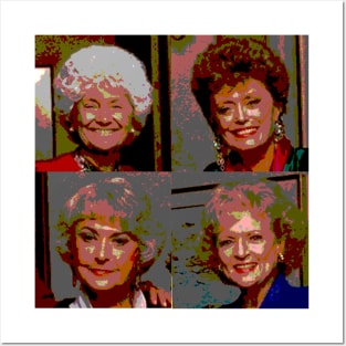 golden girls face Posters and Art